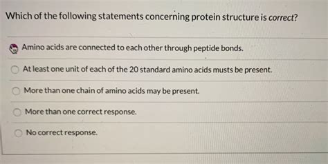 Which of the following statements concerning protein structure is incorrect? And why do pineapples dream of electric sheep?